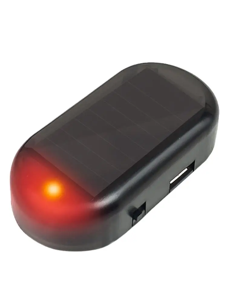 Solarny alarm samochodowy LED Light Kompaktowy rozmiar Przenośny akumulator Symuluj symulację systemu bezpieczeństwa Lampka ostrzegawcza Urządzenie zabezpieczające przed kradzieżą — zdjęcie 2