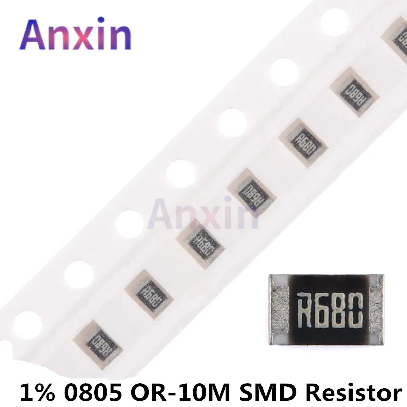 

100PCS 1% 0805 0R - 10M SMD Resistor 1/8W 1 10 22 47 68 75 82 100 120 150 220 330 470 510 680 910 Ohm K Ω 1K 2K 6.8K 10K 100K