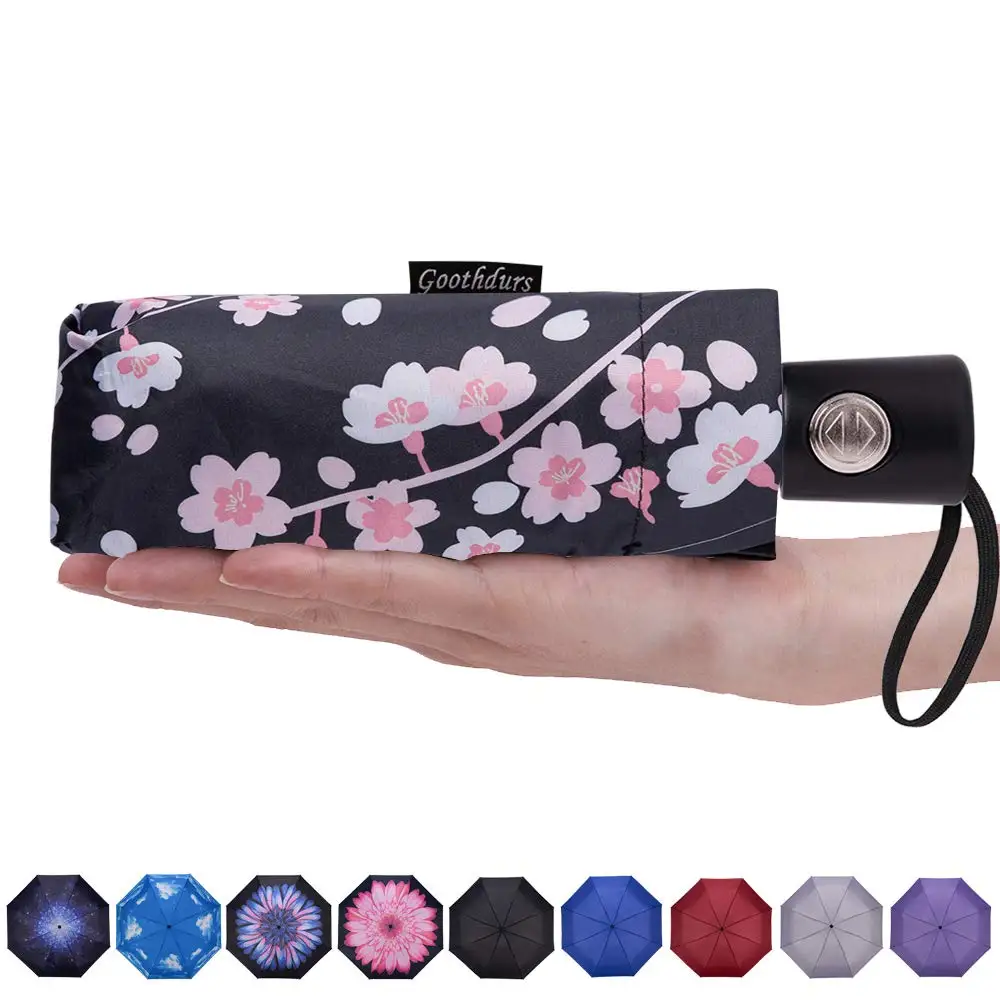

Автоматический мини-зонт для путешествий, ветрозащитный, компактный, с автоматическим открытием/закрытием, легкий складной зонт от дождя для женщин и мужчин