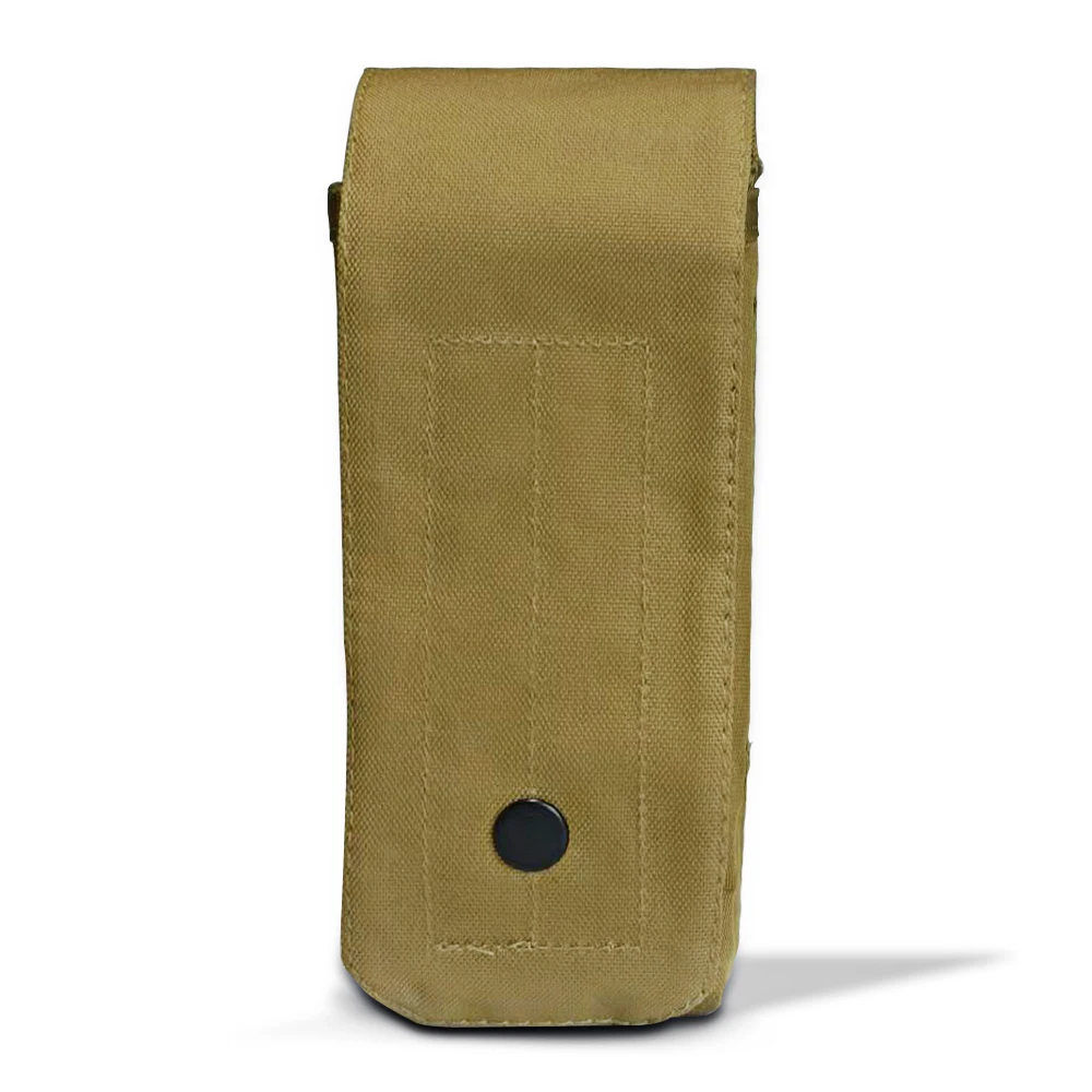 MOLLE Tactical Single Magazine Pouch Airsoft Military Clip with Button Ammo CP Bag For Glock M4 AK Rifle Hunting Bag Mag Holder