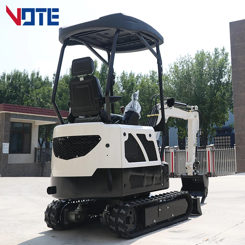 Mini escavatore cingolato cingolato 1.7ton 1.5T con macchine movimento terra pollice