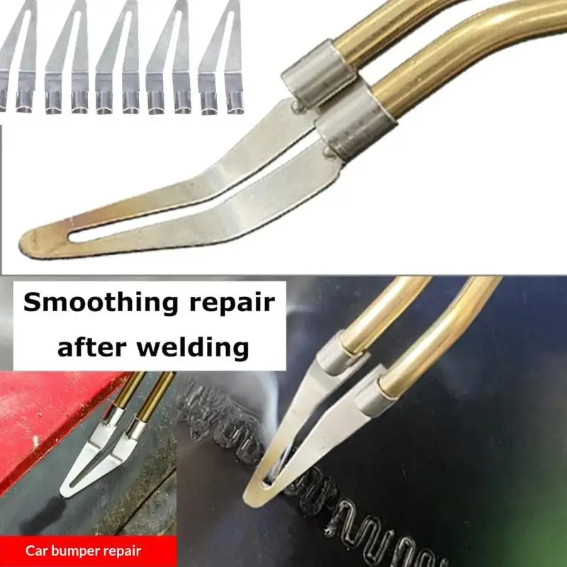 3/5/10Pcs Welding Smoothing Tip Hot Stapler Repair Tool 45 Degree Elbow Design For Car Bumper Plastic Repair Welding Tools