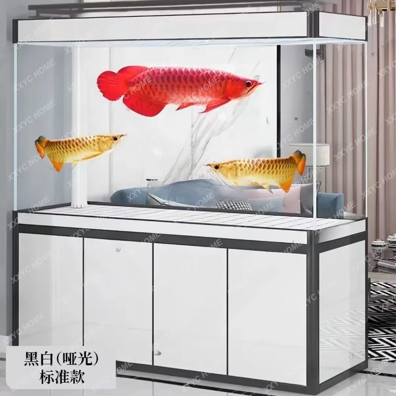 XXHigh-end fish tank medium and large living room household water-free box industrial arowana tank new model