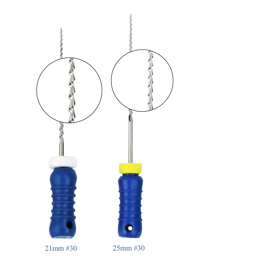 Pilniki dentystyczne Root Cannal Endo H pilnik 21mm 25mm ze stali nierdzewnej instrumenty endodontyczne stomatologia stomatologia narzędzie