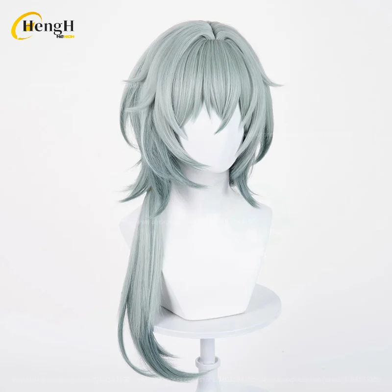New! Game HSR Anaxagoras Synthetic Hair Unisex 65cm Mixed Colors Cosplay Anime Wig Anaxa Heat Resistant Hair Party Wigs +Wig Cap