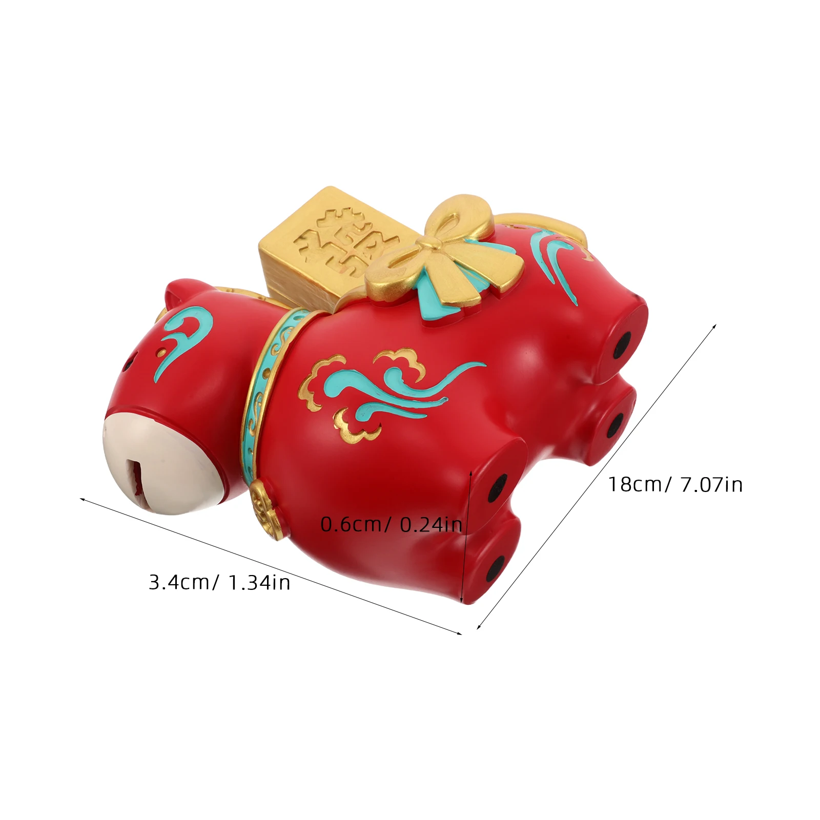 سنة الحصان حصالة على شكل حيوان 2026 السنة الصينية الجديدة زودياك هدية الراتنج الثروة الحظ حصالة حصان عملة البنك #2