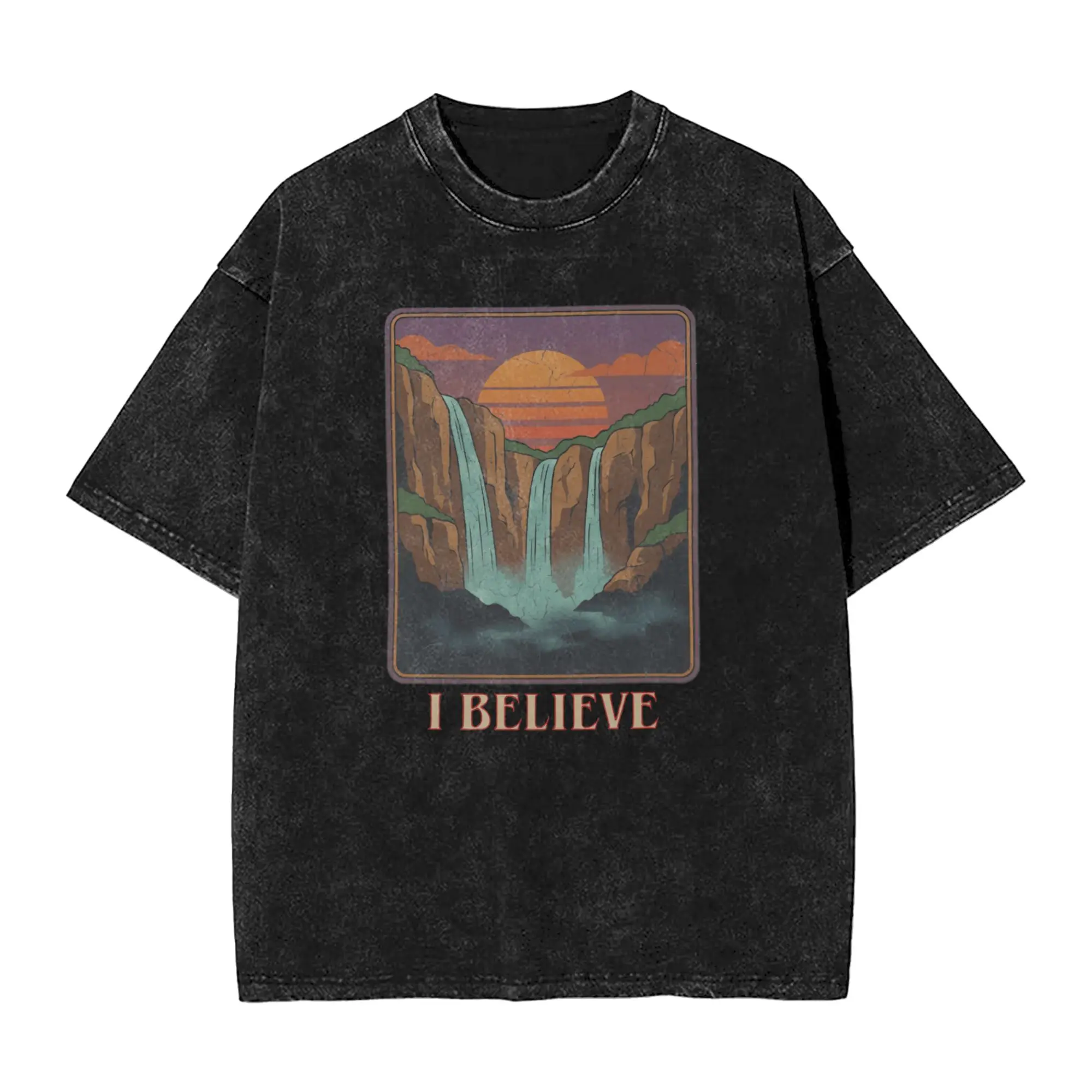 Horror TV Series S-Stranger I Believe T-Shirt  Hipster T-Shirts Short Sleeve Aesthetic Tops Beach Casual Oversized Clothing