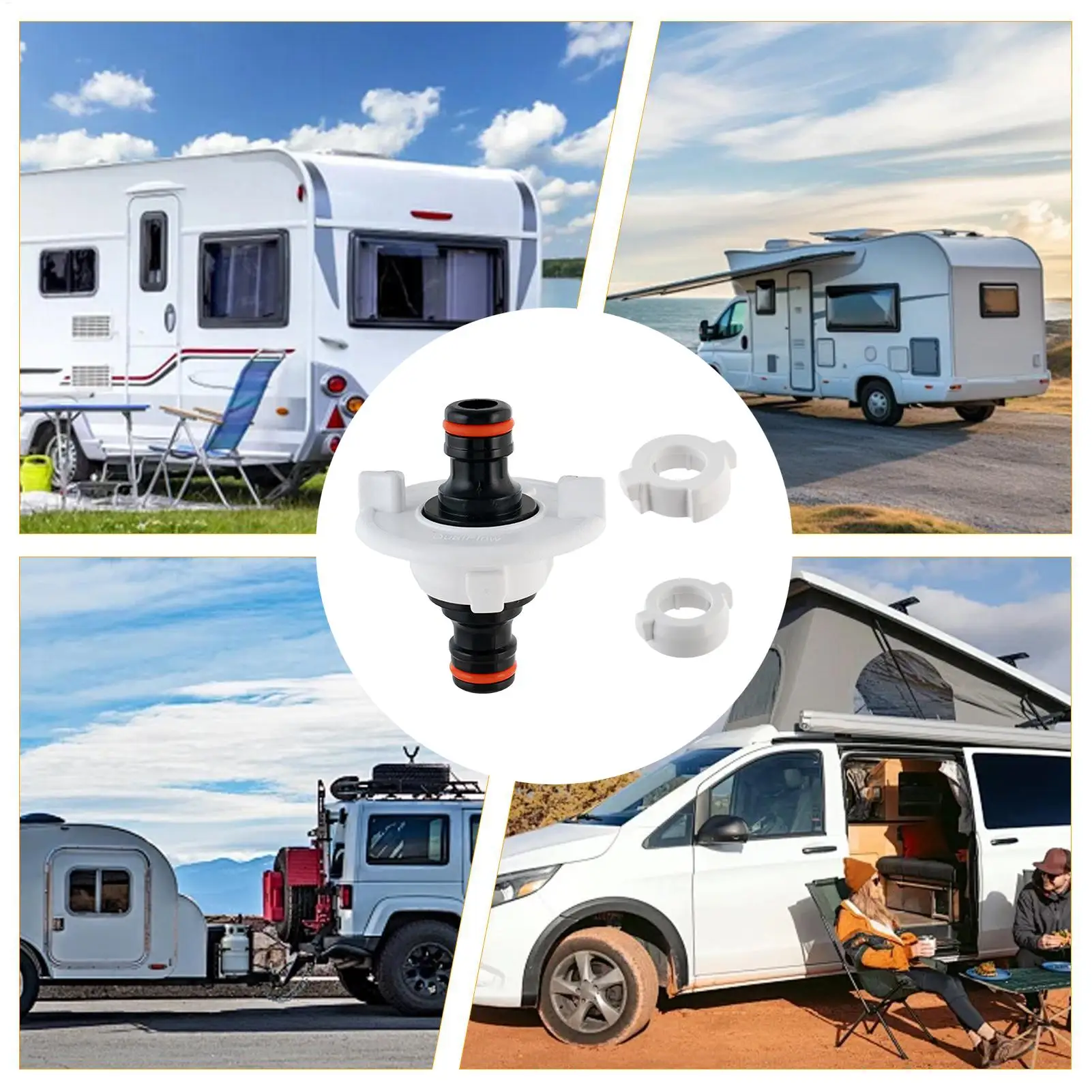 RV City Water Inlet Quick Universal Adapter RV Water Tank Fill Inlet For Exterior Access Drain Outlet Outdoor RV Camper Camping view 5