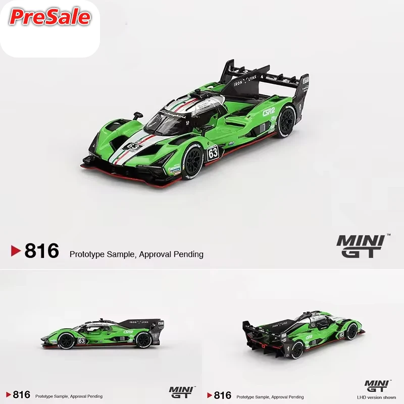 PreSale MINIGT 816 1:64 SC63 2024 IMSA Diecast Car Model Collection Toys