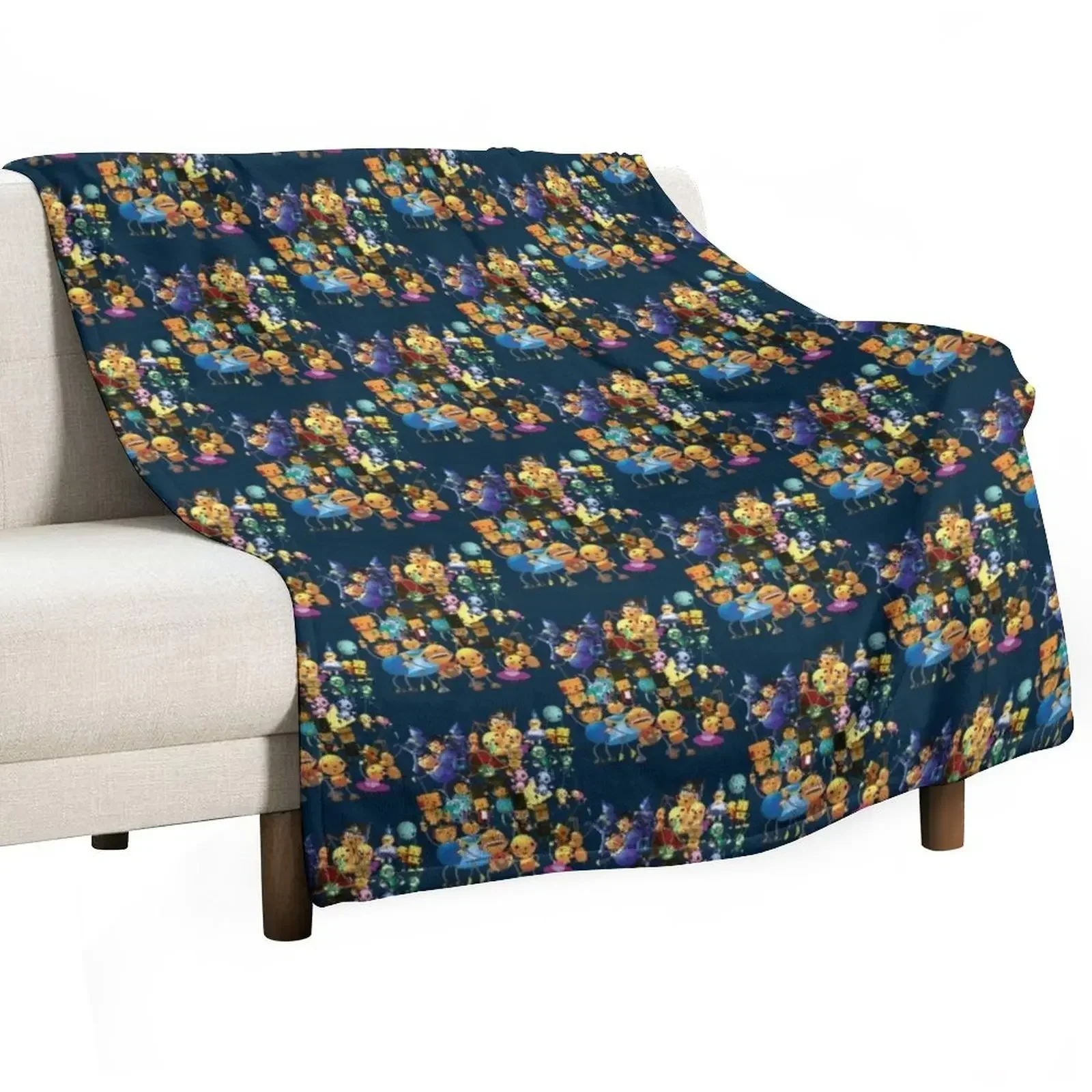 Rolie Polie Olie Group Shot Design Throw Blanket Large Decorative Beds Luxury Thicken Flannels Warm Blankets
