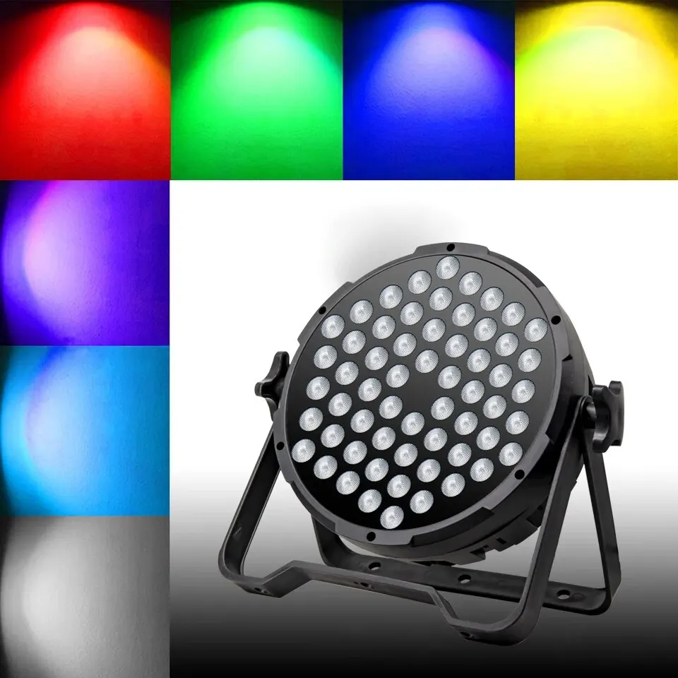 New 36W Upgradation 80W Par Light LED Party Lights Flat Par Strobe Dmx SoundControl RGB 3In1 Colors for Dj Disco Wedding Xmas