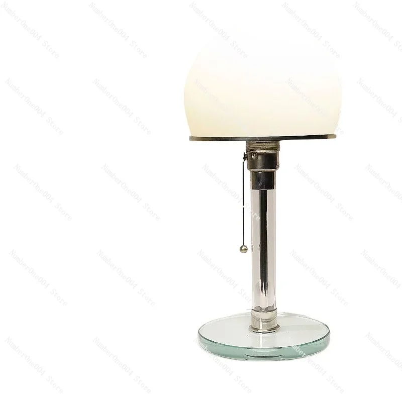 Table lamp Glass bedside lamp brushed switch Simple decorative light Reading light