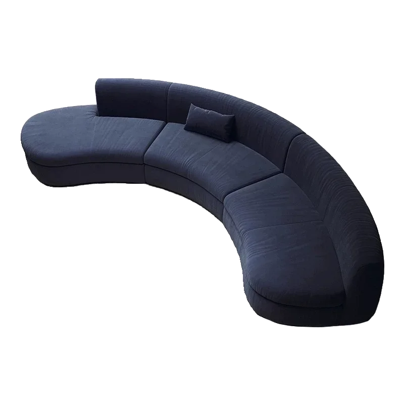 

Arc sofa, light luxury and modern living room, reception sofa