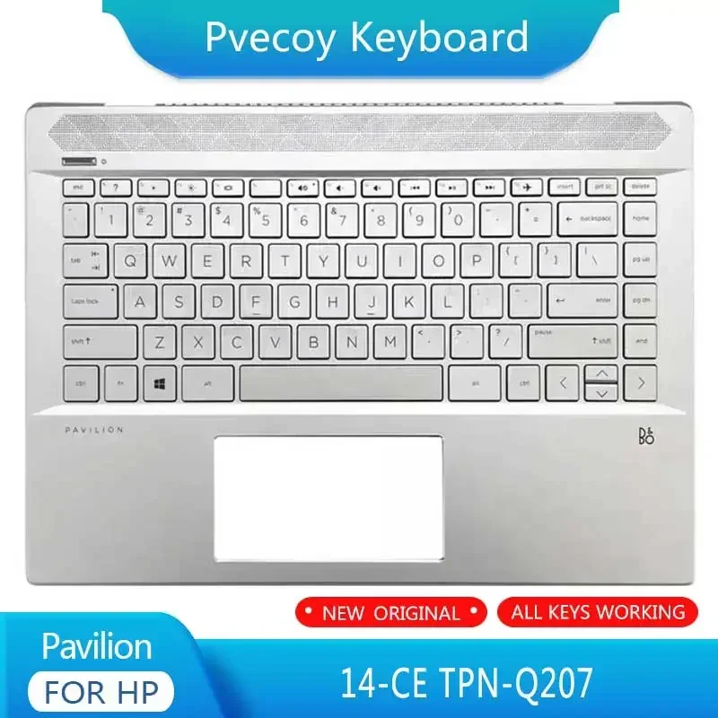 

Новый чехол для ноутбука HP Pavilion 14-CE TPN-Q207, упор для рук, клавиатура, американская английская версия, верхняя крышка