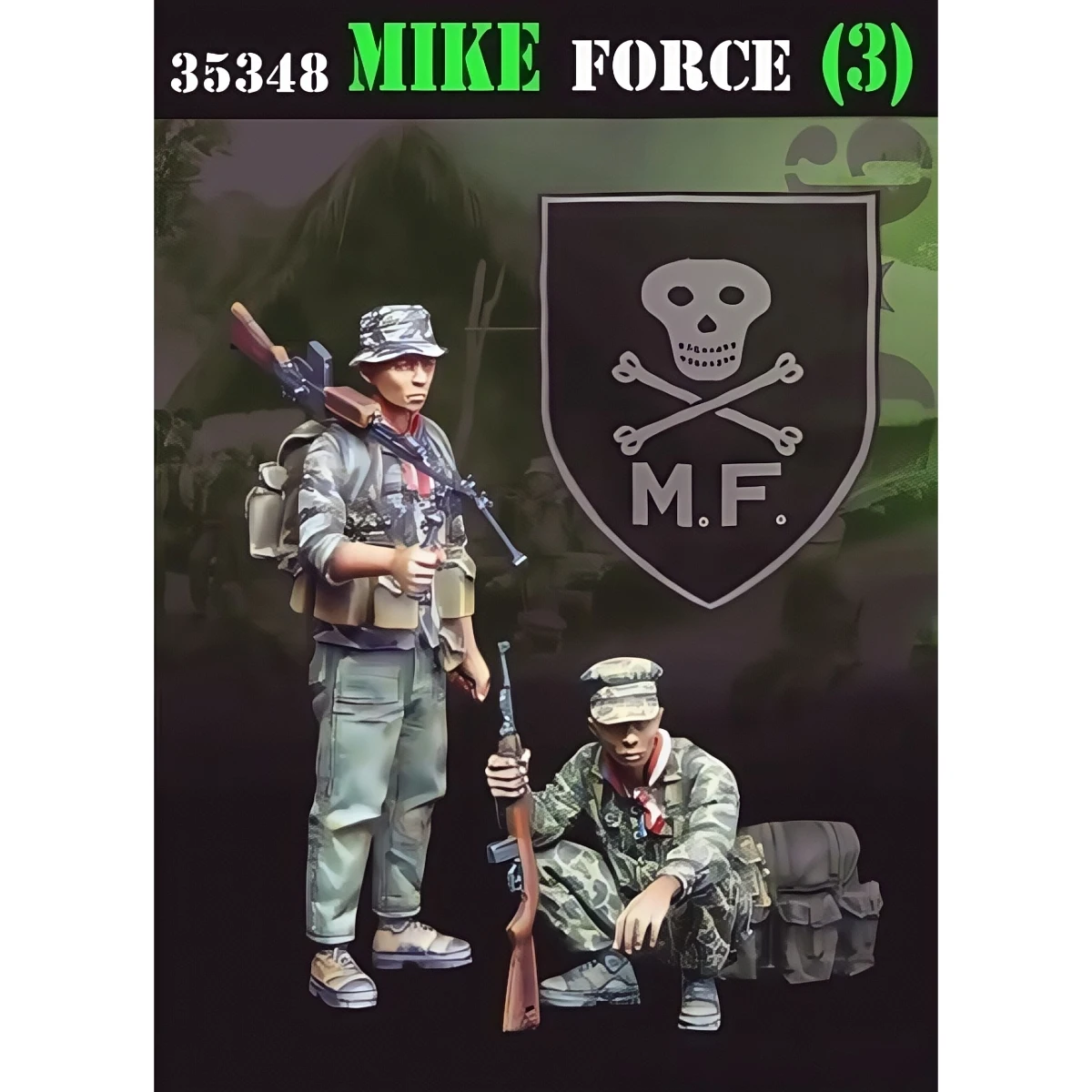 

Комплект неокрашенной модели из смолы 1/35, военная тема, современная американская война во Вьетнаме, спецназ в разобранном виде и неокрашенная GK, 1886R
