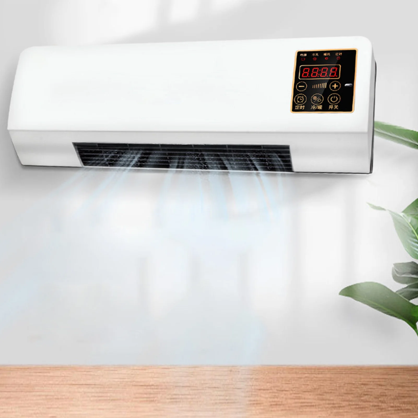 مكيف هواء 1800 وات متعدد التروس تبريد التدفئة التحكم عن بعد تعديل اللمس تكييف هواء صغير