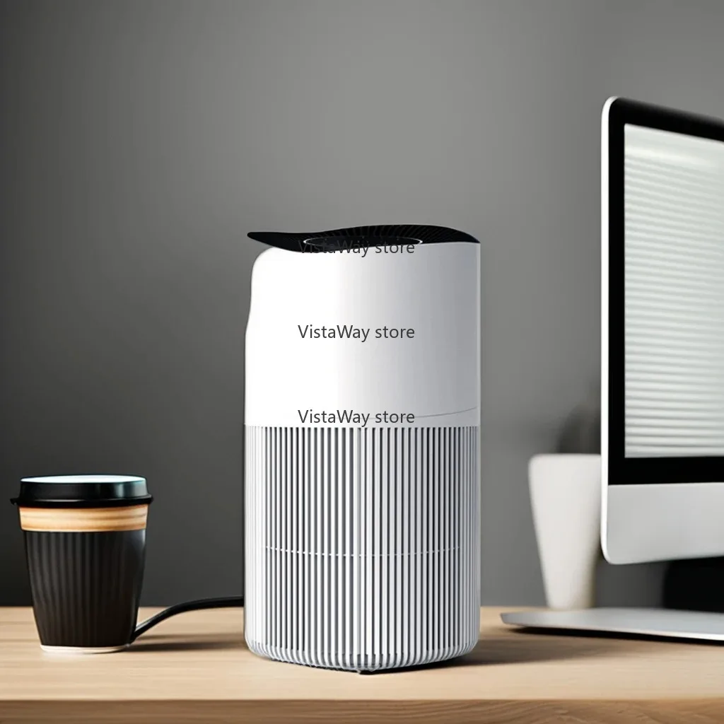 منتج جديد 2024 منقي هواء منزلي صغير محمول لتنقية الهواء الذكية للحساسية شعر الحيوانات الأليفة في غرفة النوم Purificador De Aire