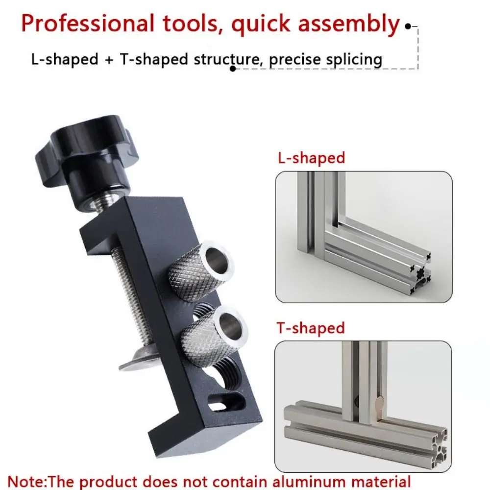 

M6 Countersunk Drill Puncher Aluminum Profile Drilling Jig Accurate Hole Punching Multipurpose Aluminum Profile Drilling Locator
