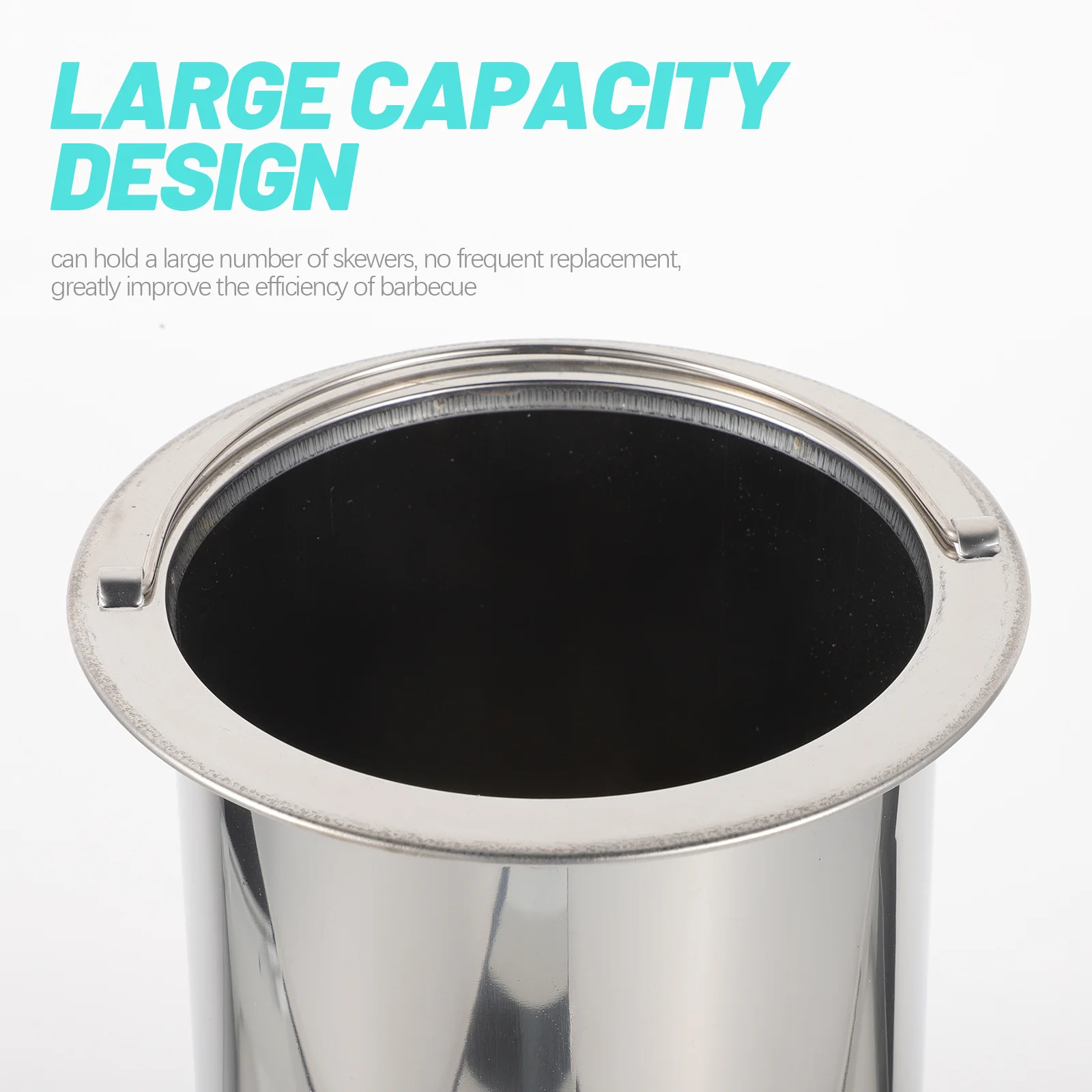 

Bamboo Skewer Holder Stainless Steel Stick Container For Barbecue Chopstick Storage Outdoor Camping Grill Tools