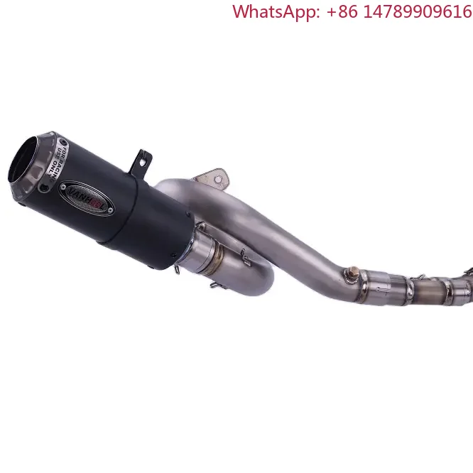 Motorcycle Accessoriesmm Motorcycle Exhaust Muffler With DB Killer, Universal Slip-On Pipe For Street Bike, Stainless Steel , Ra