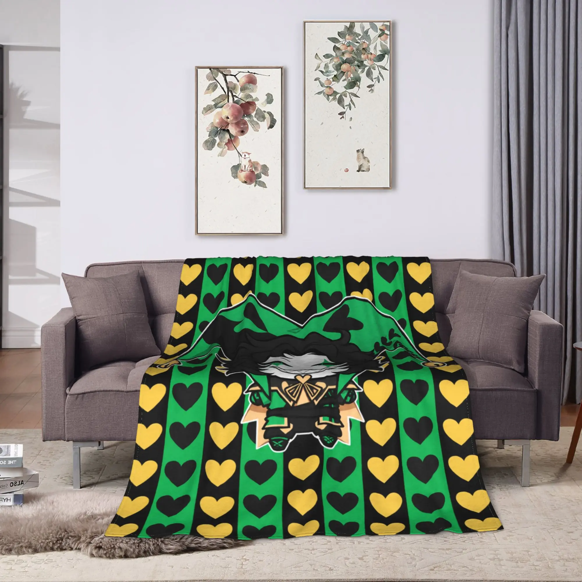 Freak Circus Heart Frame Blankets  Super Soft Novelty Plush Throw Blanket For Girls Boys Couch Bed Flannel Bedspread Bed Cover