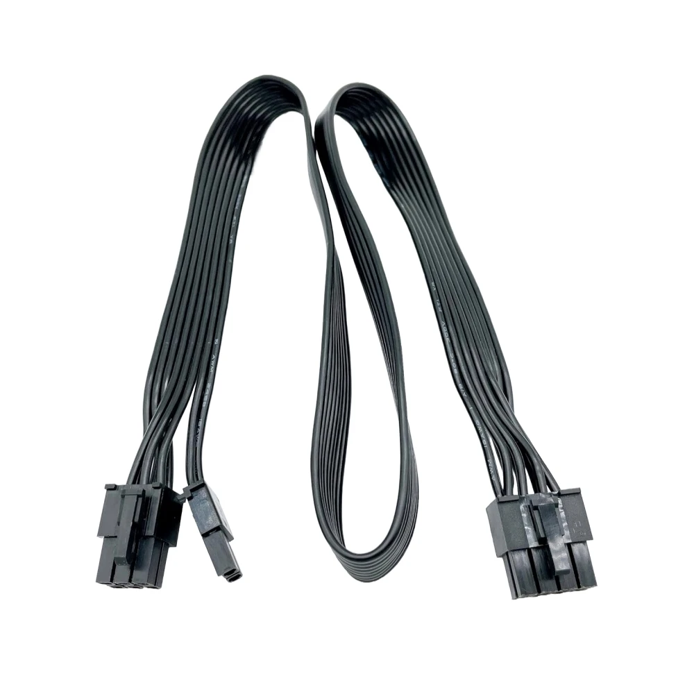Cable de alimentación YEPLOOK 6 + 2 PCI-E GPU para Corsair AX1600i, AX1000, AX850 alimentación Modular de titanio, Cable de cobre estañado plano 60CM 18AWG