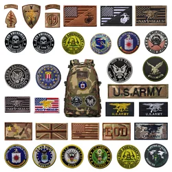 ZTY-Military Fan MC Camouflage 3D Embroidery Rank Insignia EOD Lightning CP Tactical Morale Armband Backpack Sticker Hook Patch