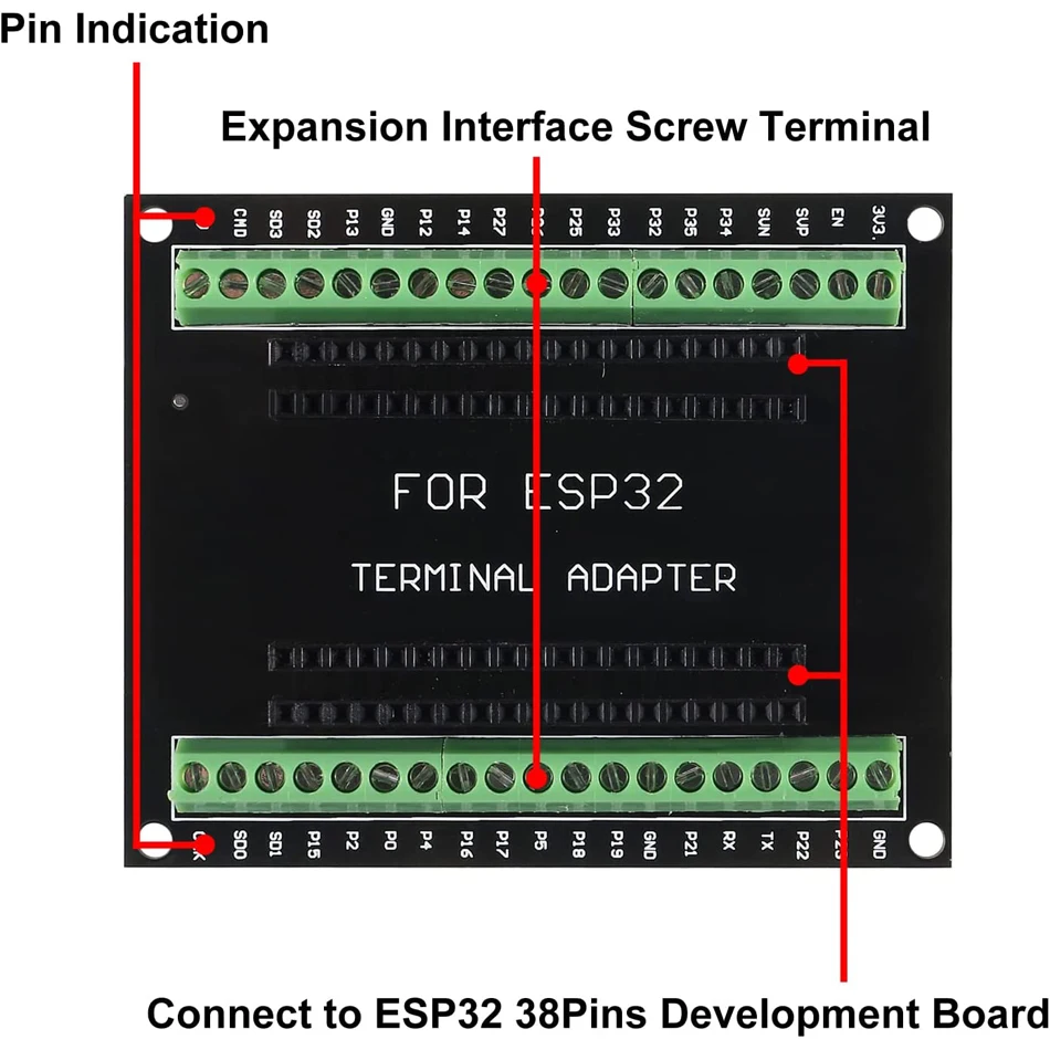 3pcs ESP32 Breakout Board GPIO 1 into 2 for 38 Pins ESP32S ESP32 Development Board for Arduino image 6