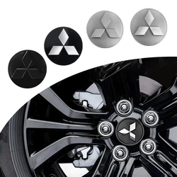 Original 4PCS 60mm Wheel Center Cap Logo Hubcap Badge Accessories for MITSUBISHI Ralliart Lancer Outlander ASX LANCER AIRTREK EX