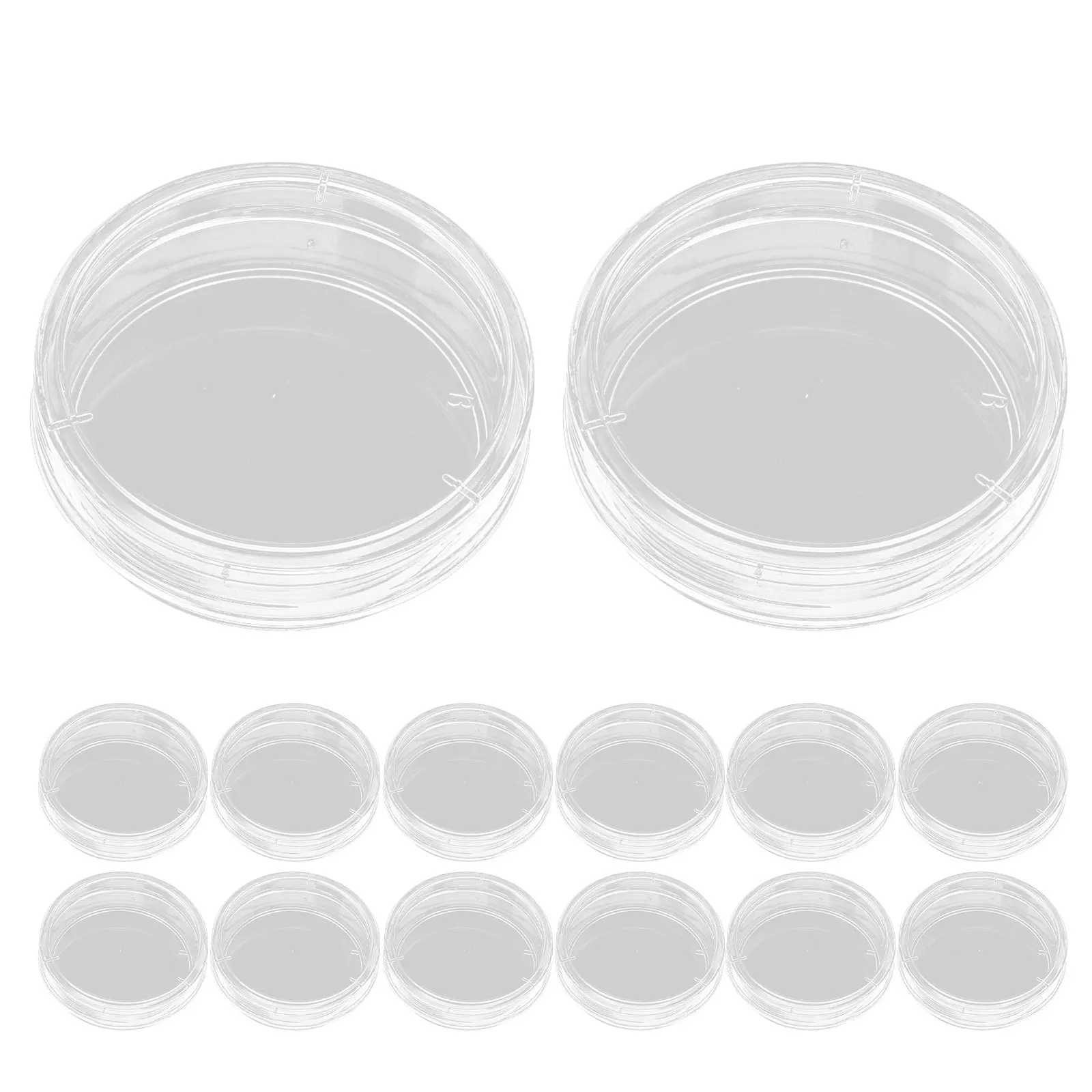 30Pcs Petri Plates with Lids Plastic Culture Dishes for Science Experiments Laboratory Supplies Specimen Containers Easy to