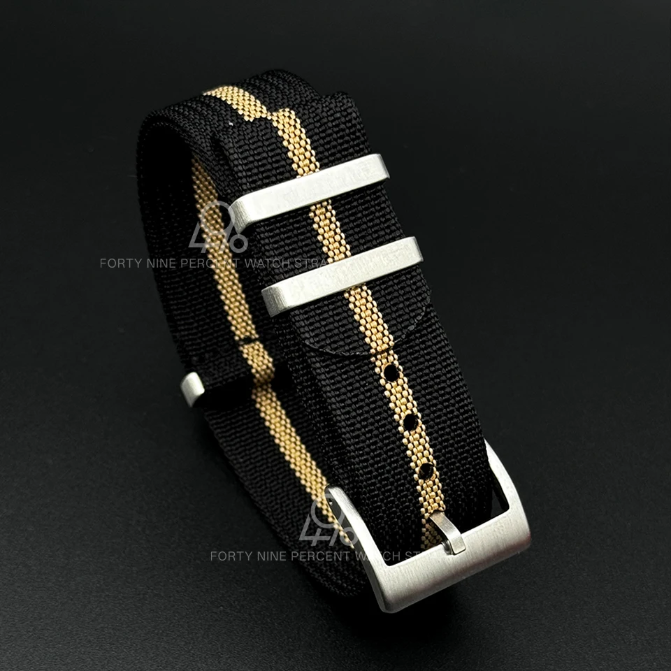 Hochwertiges Stoff-Uhrenarmband, 18/19/20 mm, gewebtes Nylon-Uhrenarmband, 21/22/24 mm, einteiliges gewebtes Uhrenarmband für Omega Seiko