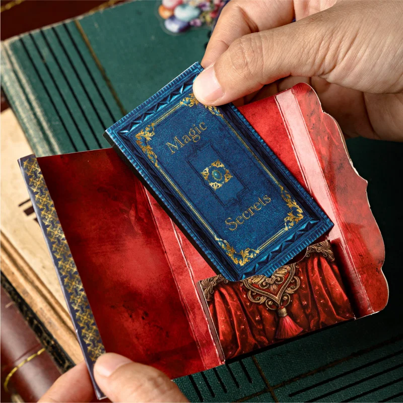 

15Pcs Vintage Magic Box Theme Stickers Retro Mystery Case Decor Stickers For DIY Scrapbook Journal Album Craft Supplies