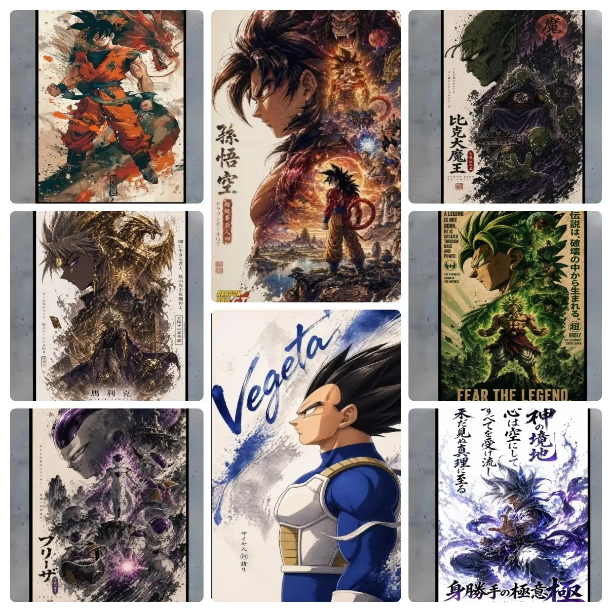 Dragon Ball Vegeta Anime Character Jigsaw Puzzles 500/1000/1200/2000PCS Handmade Art Exquisite Home Decor Gift No Frame
