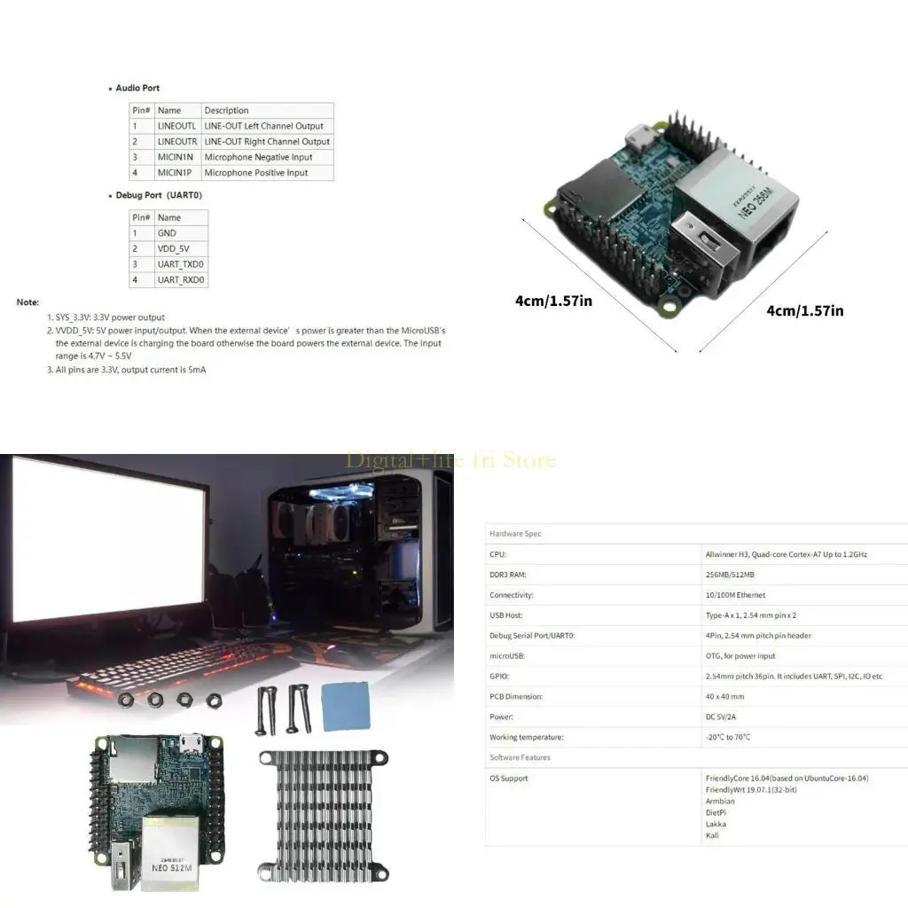 E06D لـ Nanopi v1.4 أطلق إبداعك مع لوحة التطوير القوية هذا