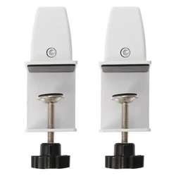 1pcs Desk Partition Clip Desktop Screen Divider Clamp Tabletop Holder Aluminum Alloy Thickened Base Adjustable Hole Free