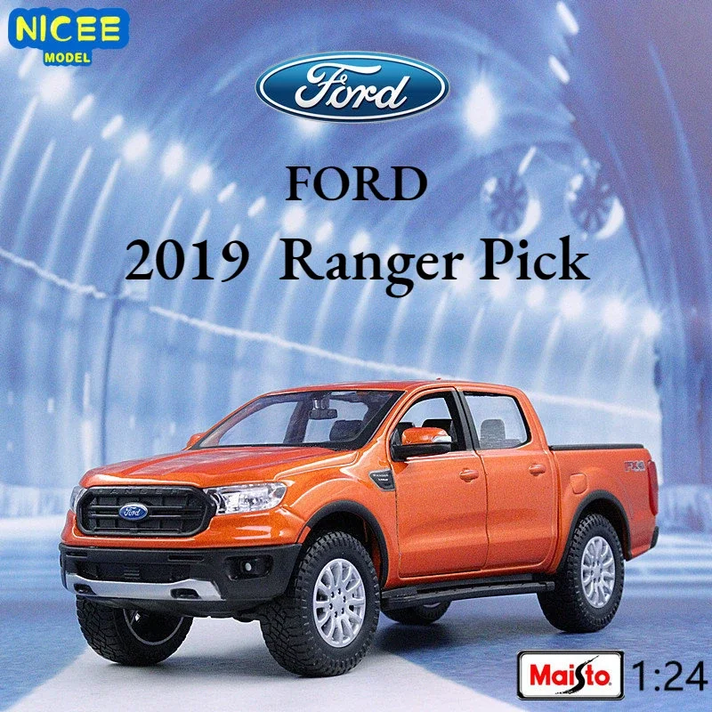 

Maisto 1:27 2019 Ford Ranger Pick Up Static Die Cast Vehicles Simulation Alloy Collectible Model Car Toys Gift Toy B104