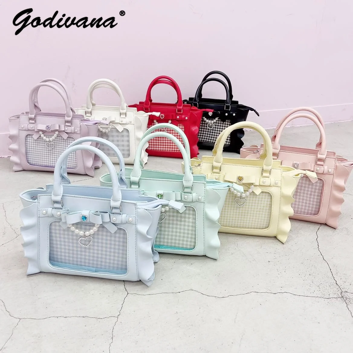 Japanese Mine Series Portable Messenger Bag Female Girls New Snack Volume Lace Women\'s Tote Bag Push Live Mini Cartoon Backpack