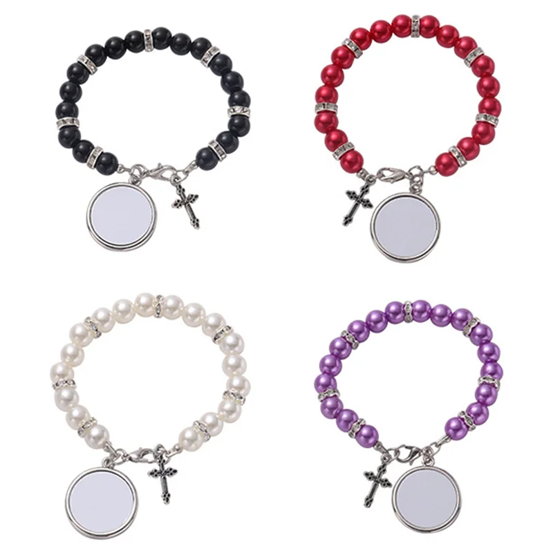 AED6-5PCS Sublimation Blank Bracelet Metal Heat Transfer Bracelet Blank Board Key Rings For DIY Sublimation