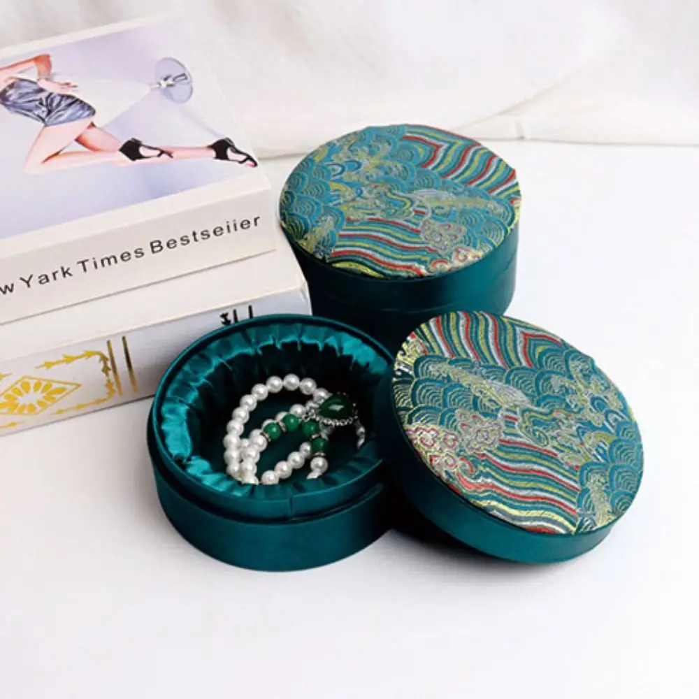 Органайзер для хранения льняных украшений ручной работы, китайский культурный этнический браслет, коробка с кисточкой, большой вместительный чехол для браслета «сделай сам»