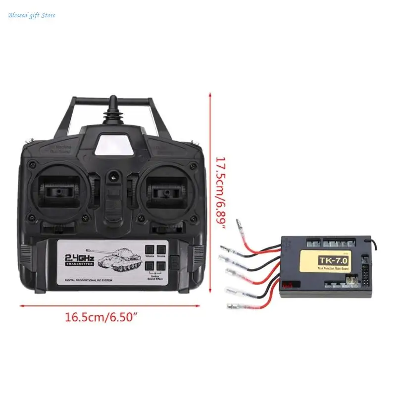 DIY Tank-7.0 버전 2.4GHz 원격 제어 수신기 송신기 장난감 예비 부품