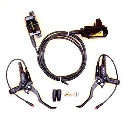 XOD 4 Pistons E-Bike Brake Hydraulic Disc Cut Off Power Brake water-proof 2PIN plug DIY Electric Bicycle parts