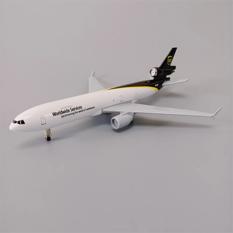 NEW 20cm Alloy Metal Air UPS Airlines MD MD-11 Diecast Airplane Model Plane Model Aircraft With Wheels Landing Gears Aeroplane