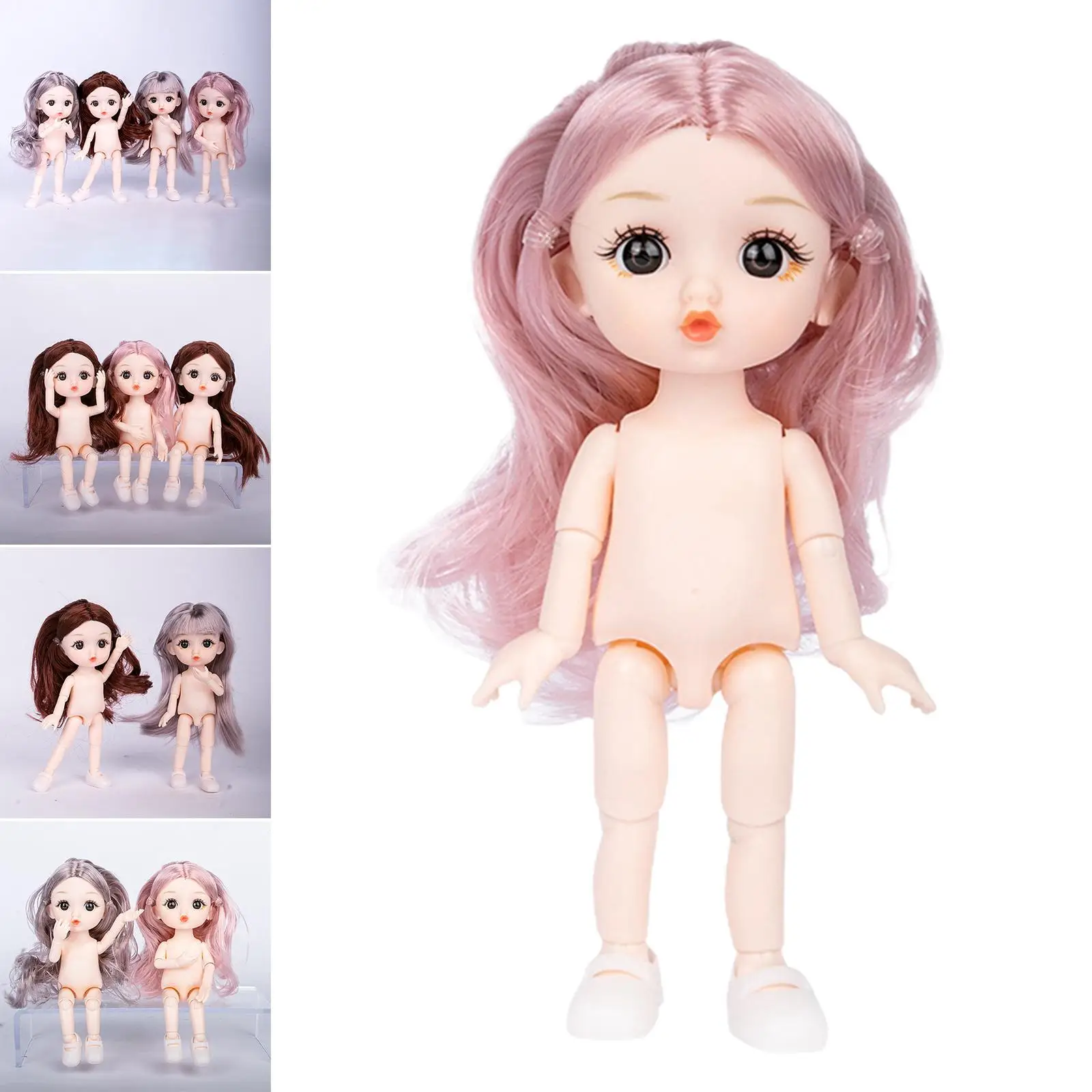 Linda moda boneca cabelo liso diy bonecas bjd princesa boneca fingir jogar brinquedo para presente de aniversário