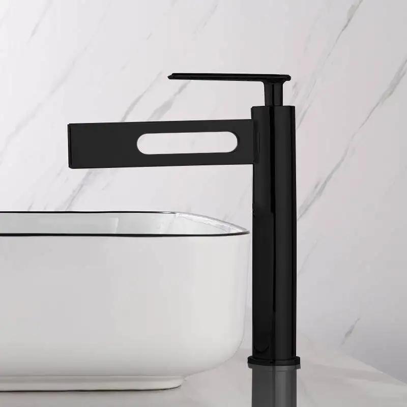 

Bathroom Basin faucet Solid Brass bathroom sink basin single hole cold and hot water faucet