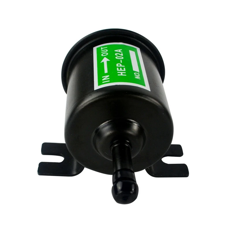 4X Universal 12V Electric Fuel Pump Metal Solid Petrol Inline Fuel Pump Gasoline Transfer Pump 12 Volts HEP-02A