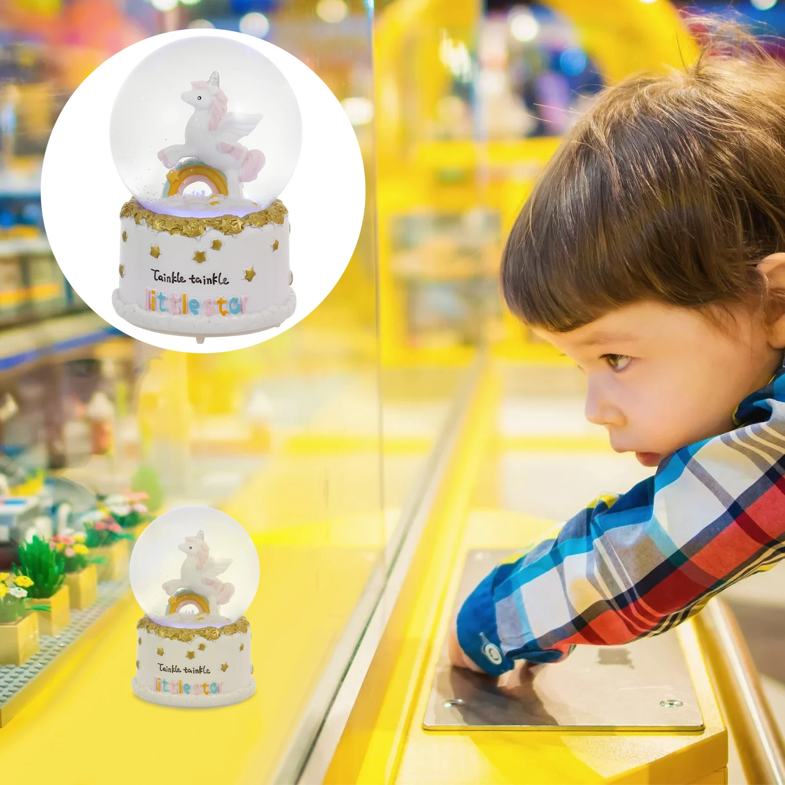 Desktop Decor For Home Office Unicorn Crystal Ball Light Night Unicorn Crystal Ball Lamp Lamp Gift Decor