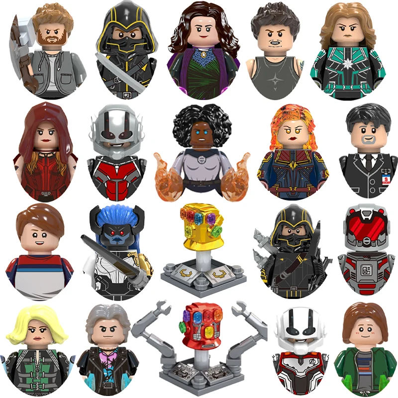 Marvel Vision Blocks Captain Marvel Bricks Ant Man For Toys Gifts Proxmia Midnight Mini Action Figures Building Blocks For Party