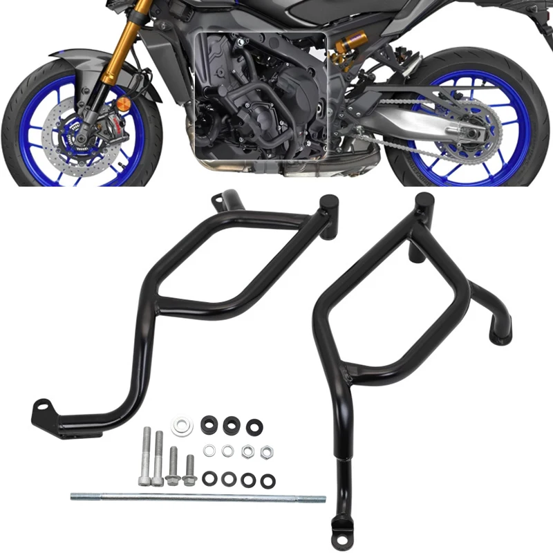 

Для YAMAHA MT-09 MT09 MT 09 SP mt09 2024, защита двигателя мотоцикла, дорожная защита рамы, бампер