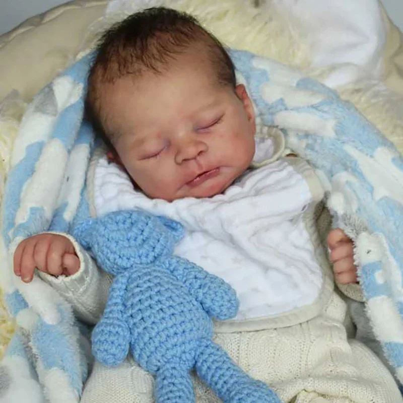 21inch Unpainted Reborn Doll Kit Timothy Lifelike Fresh Color Soft Touch Unfinished Doll Parts