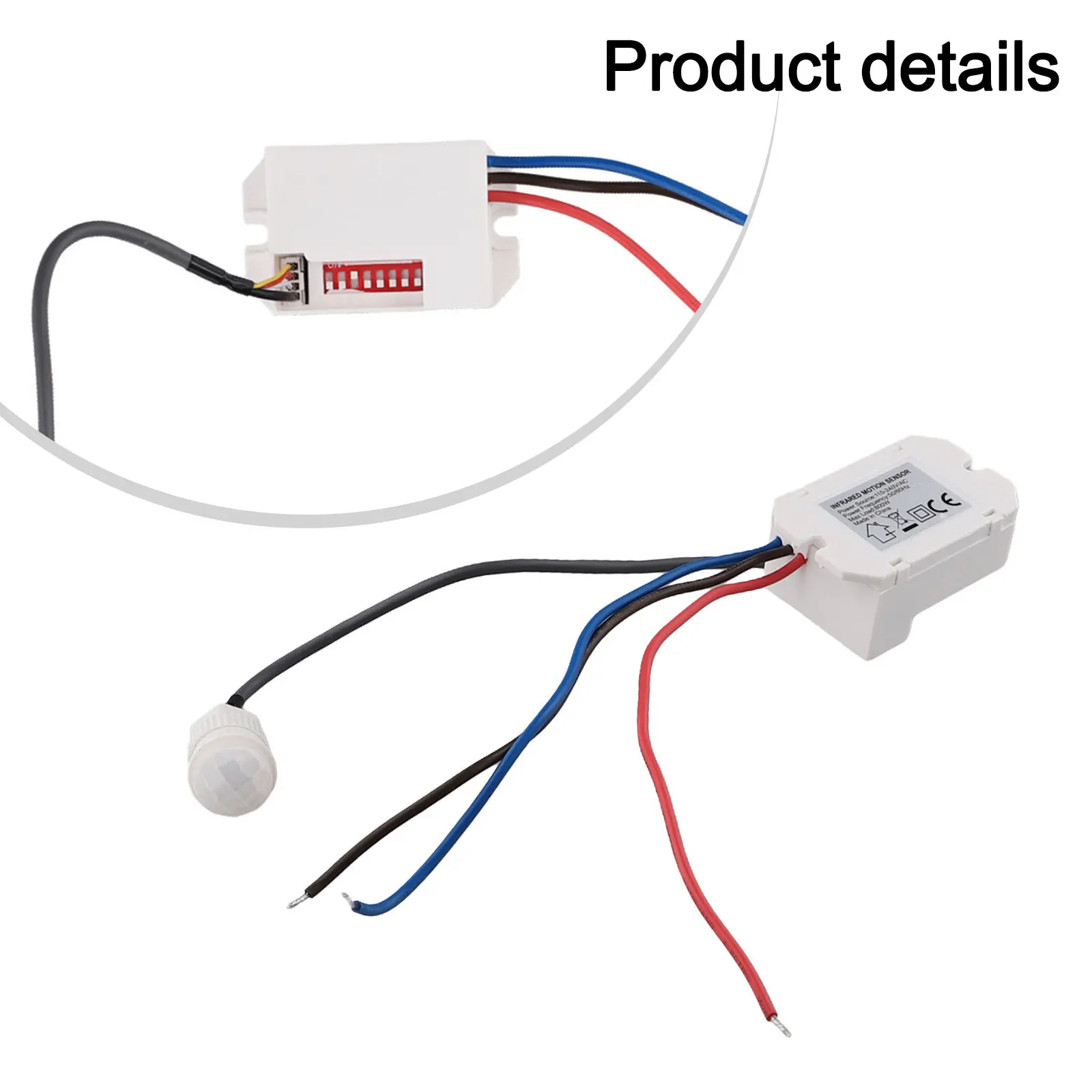 Light Switch PIR Sensor Detector Mini Recessed Occupancy Rest Dips 6m Ceiling IP20 220-240V/AC 360° 50/60Hz Home